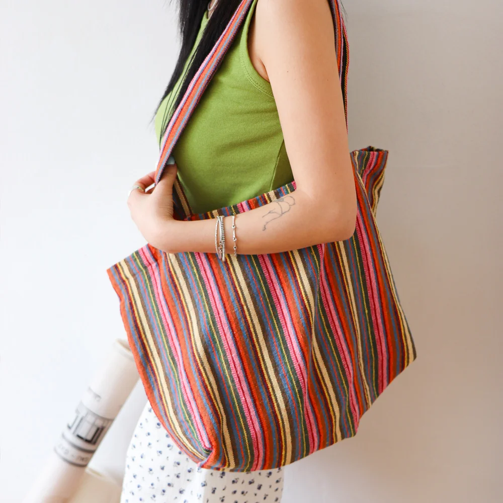 Bali Stripe Bag/Pink