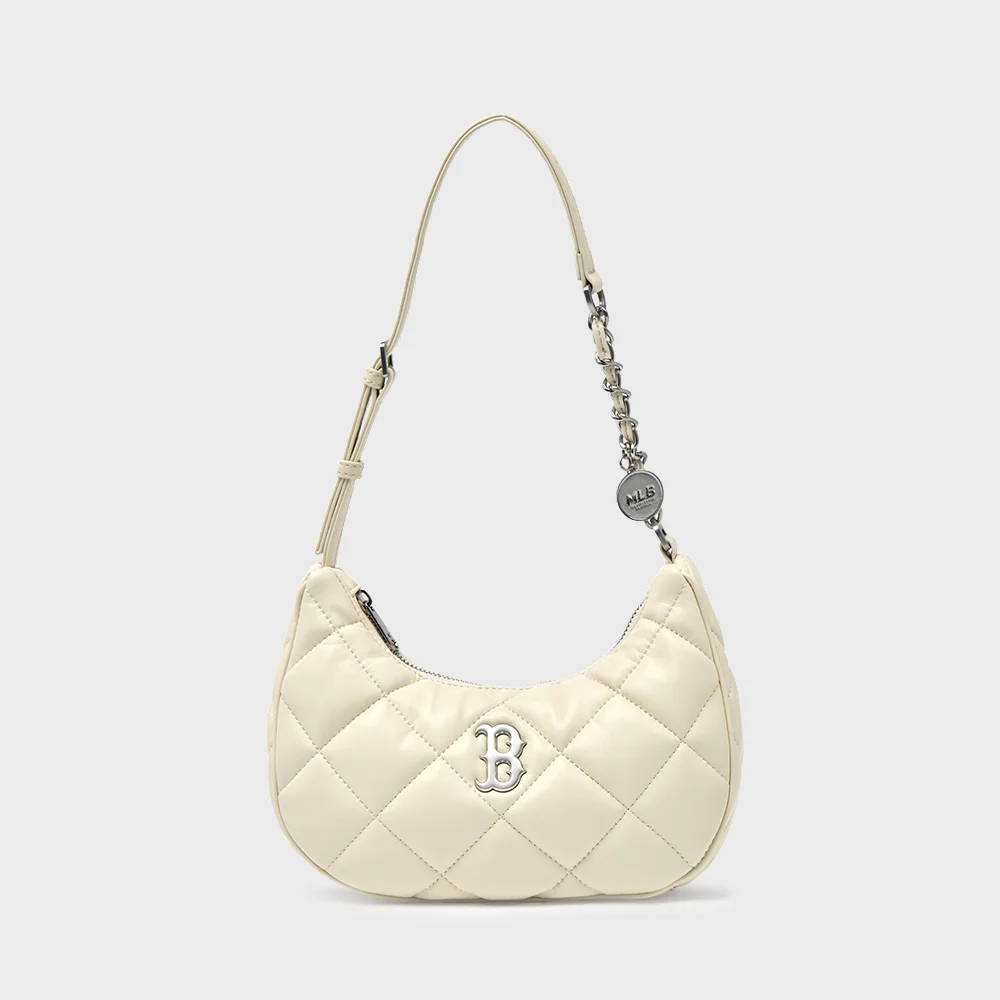 基本款 絎縫 PU Hobo Bag BOS (Cream)