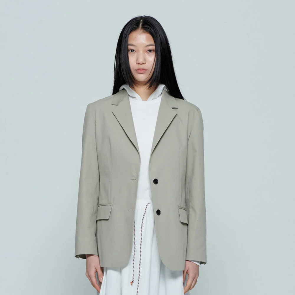 標準 純棉 外套 (Beige)