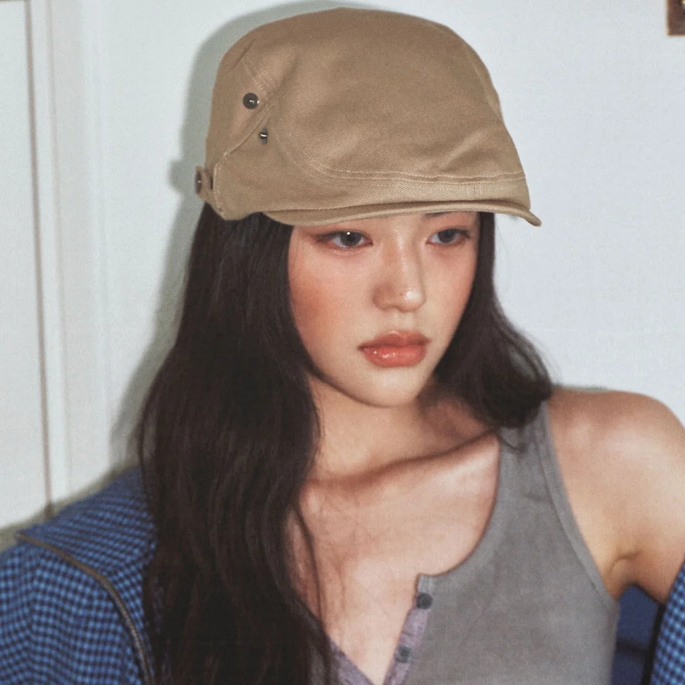 Newsboy Hunting Cap Beige