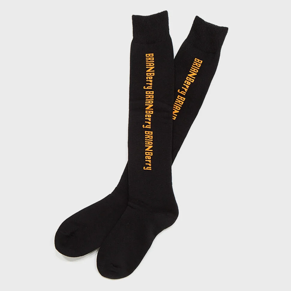 BERRY KNEE SOCKS_BLACK