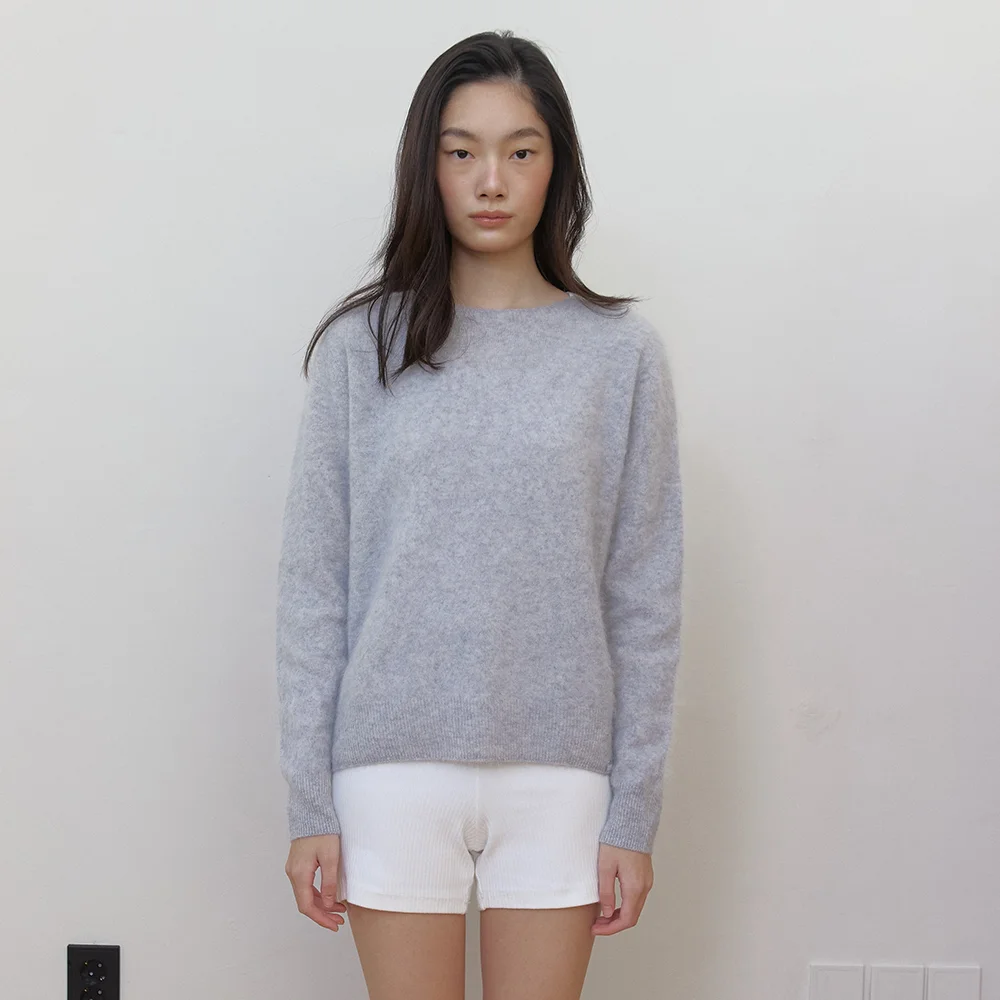 AS BASIC WOOL WHOLEGARMENT KNIT (GREY)