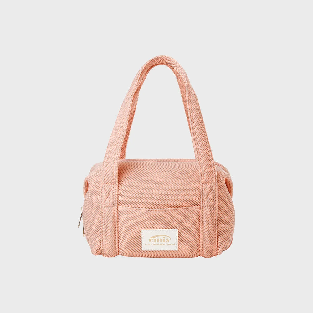 MESH MINI DUFFLE BAG-PEACH
