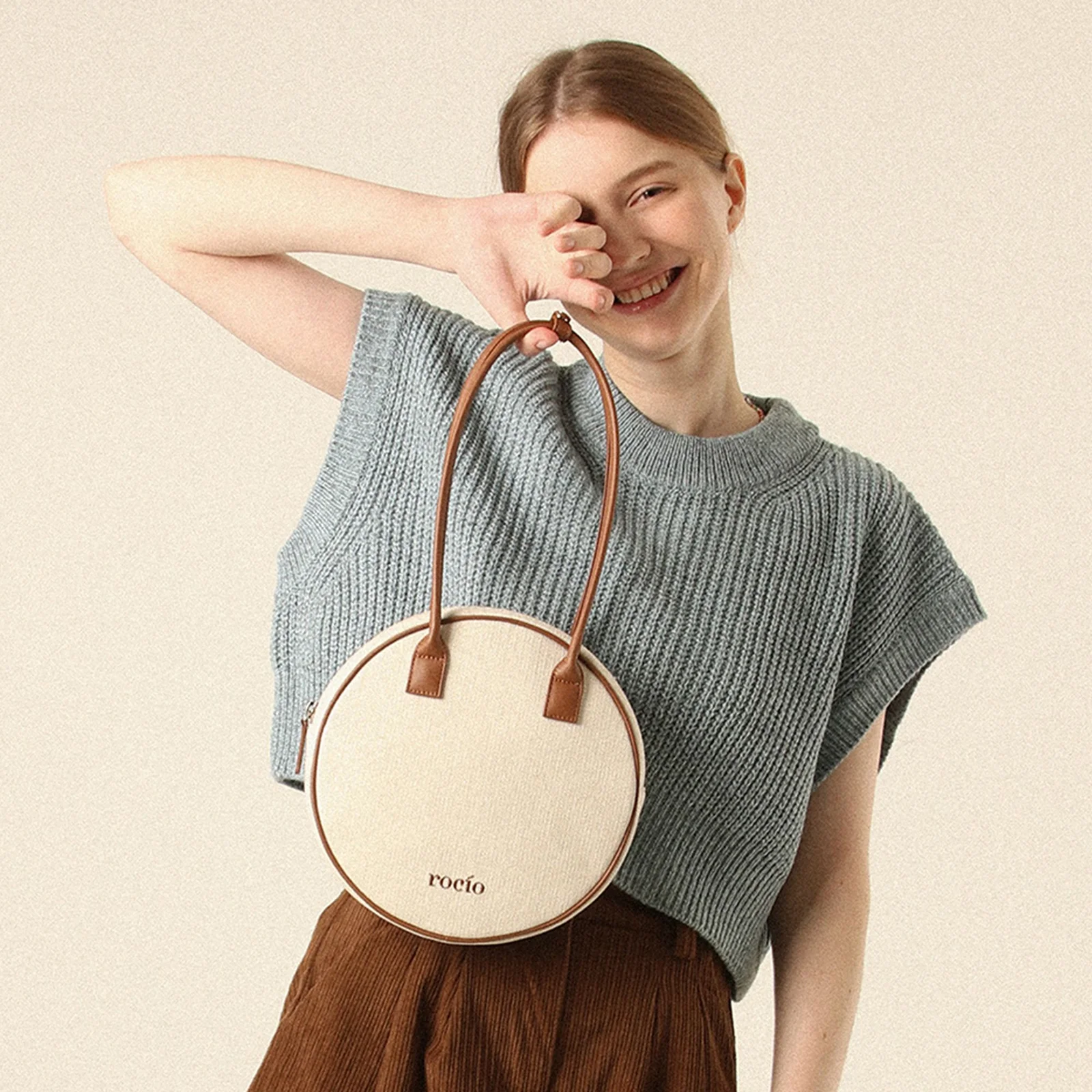 Tambourine bag(鈴鼓袋) - Brown