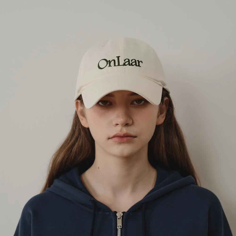 Washed Logo Ball Cap (Ivory)