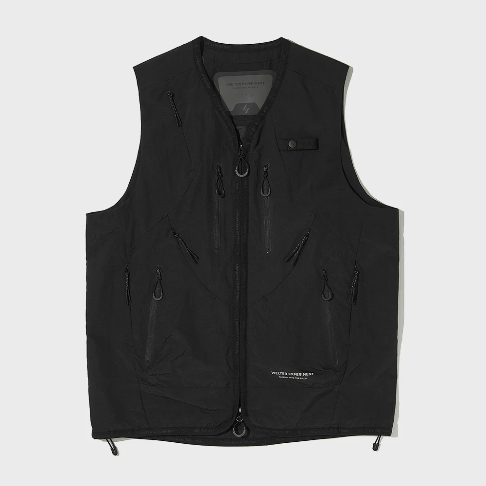 ELEVEN POCKETS UTILITY VEST_BALCK_WOL071