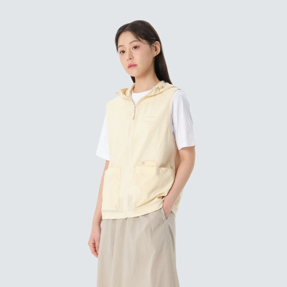髮根 女裝 連帽衫 Pastel Yellow (S26MWRVE65)