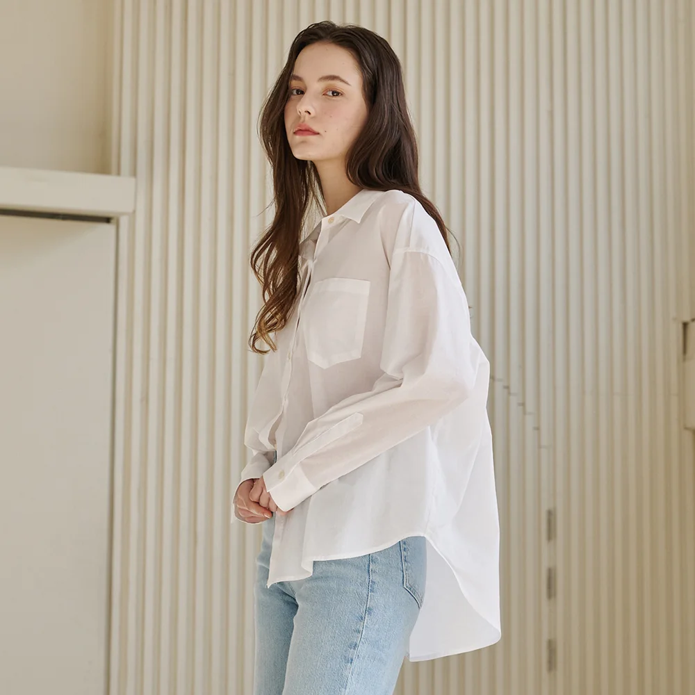 必備款 純棉 襯衫 - 白色 / Essential Cotton Shirts - White