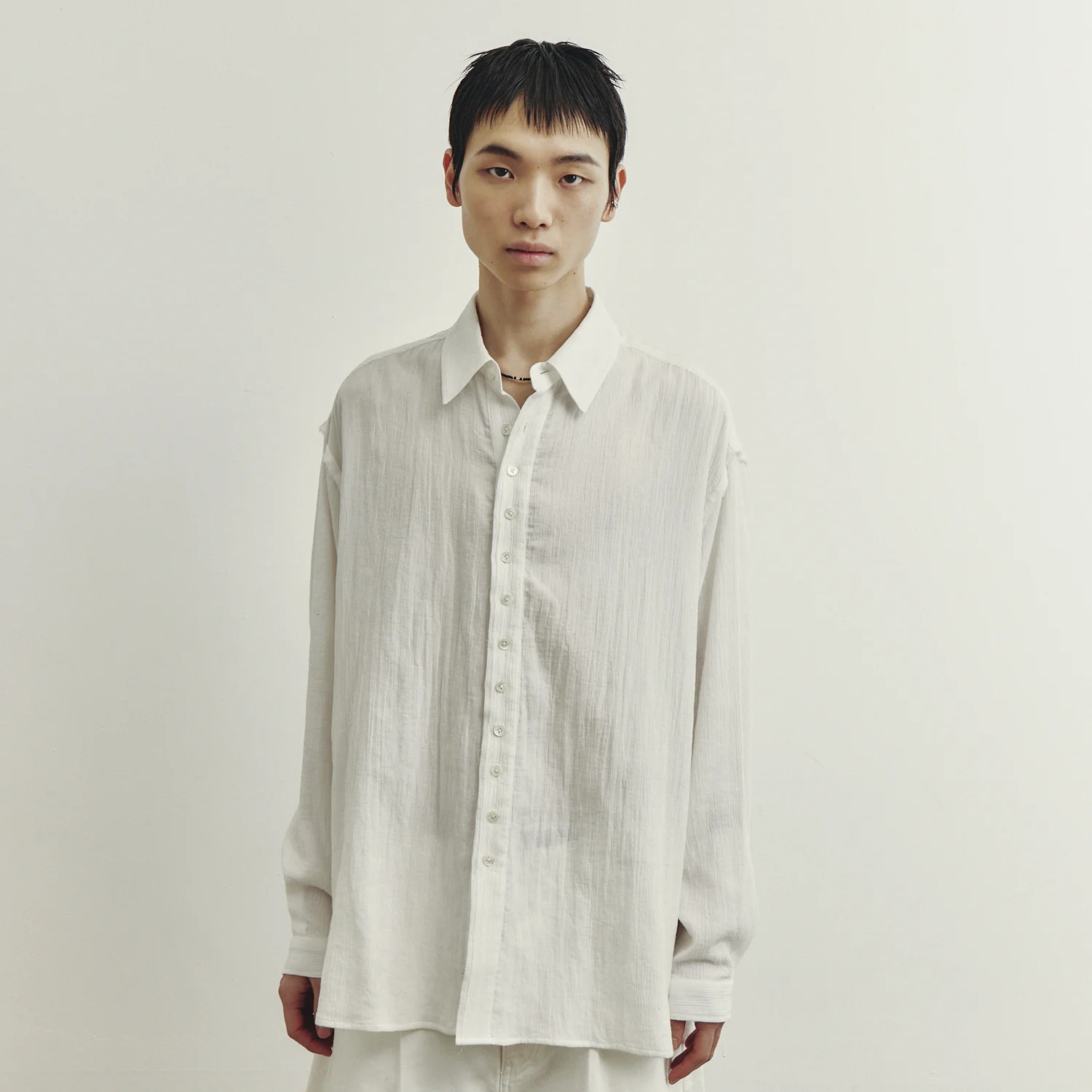 Buttoned Shirt - White