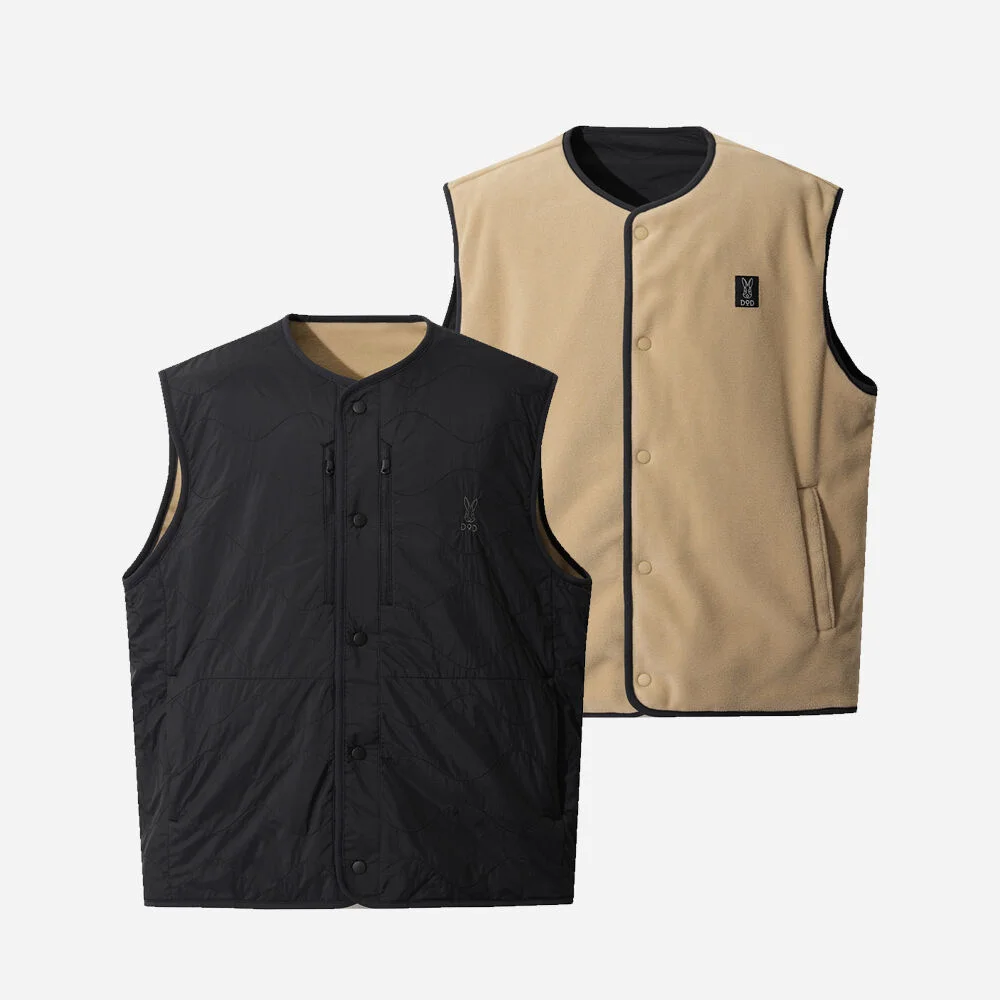 River Wave 雙面穿 絎縫 (BLACK)