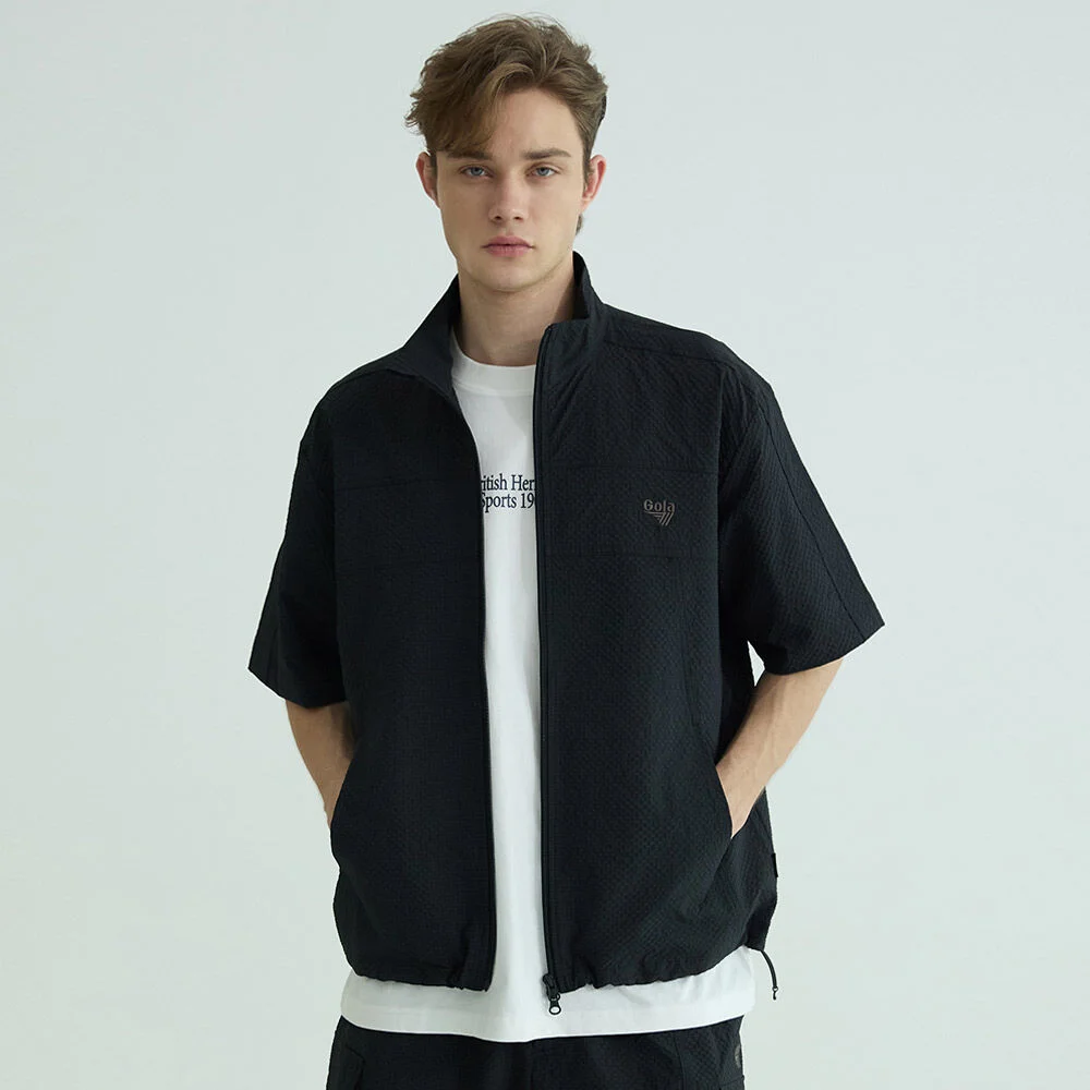 SEERSUCKER HALF SLEEVE JUMPER