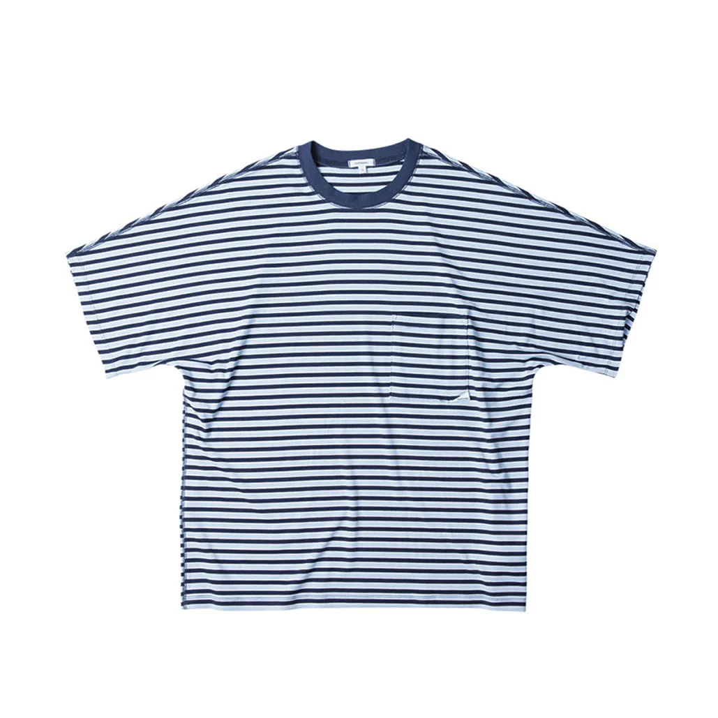 FLOW SS TEE BLUE STRIPE