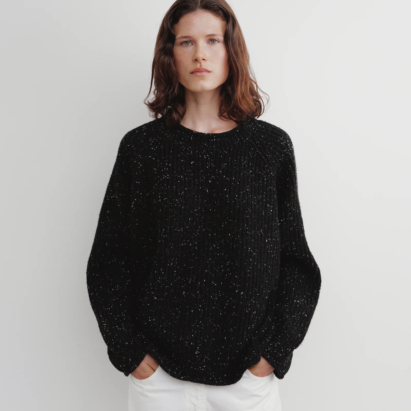 Donegal Raglan Knit (Black)