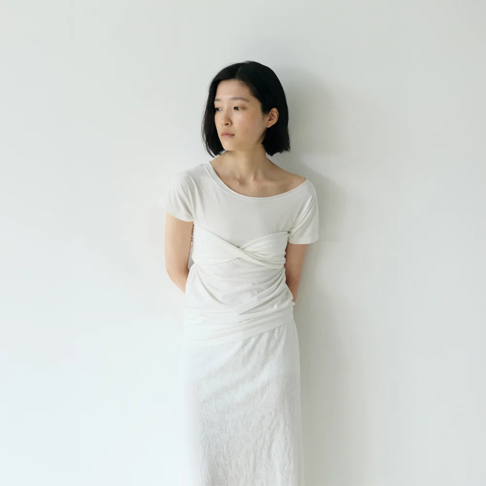 TUBE TOP OFF-SHOULDER T-SHIRT SET UP