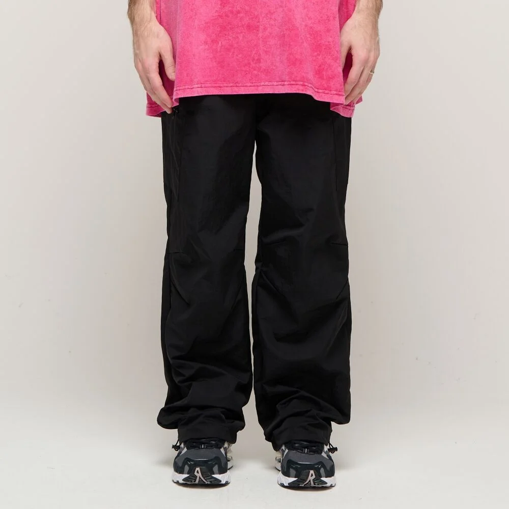 CB SIDE ZIPPER ANORAK STRING PANTS (BLACK)