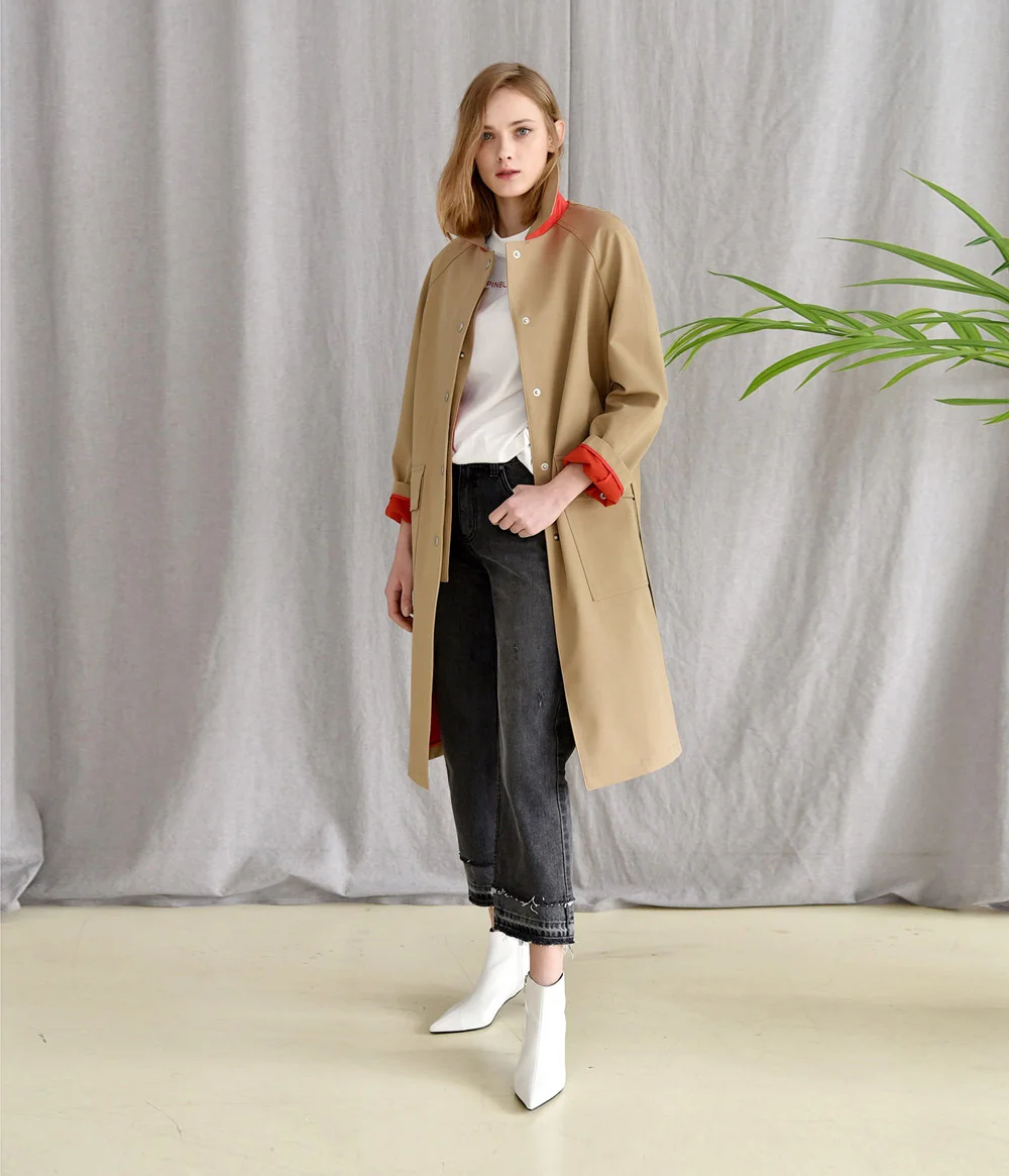 basic mac trench coat BEIGE