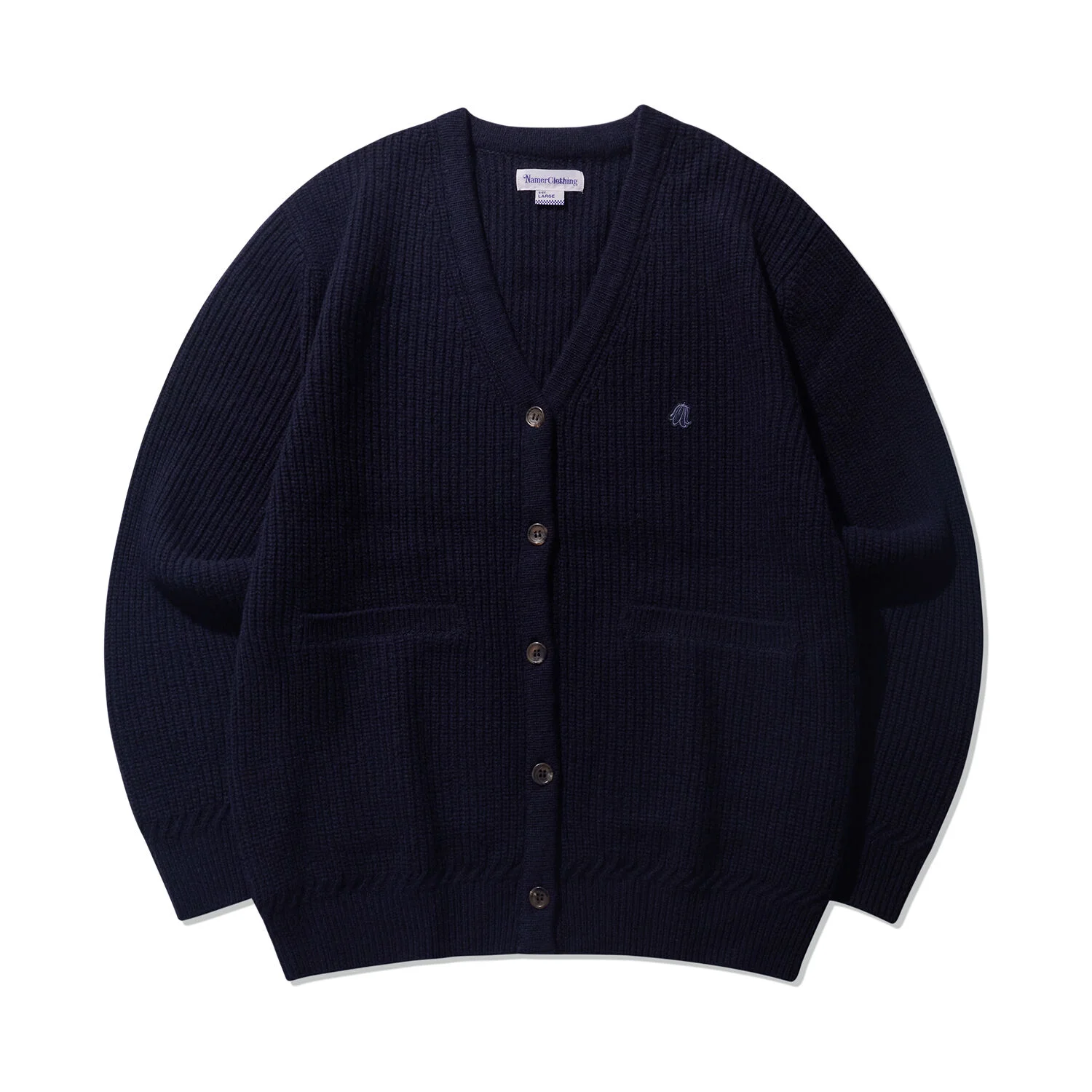 NMR WOOL KNIT CARDIGAN NAVY