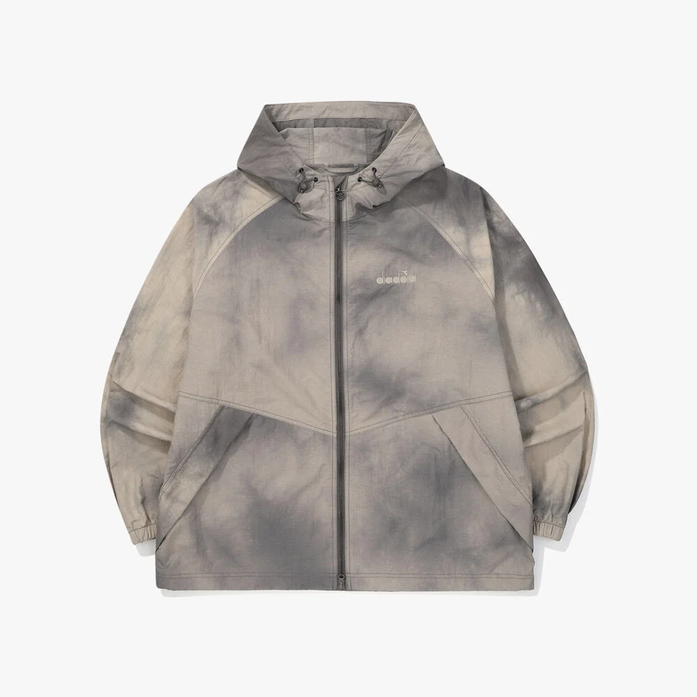 波浪染色 連帽衫 外套 DARK GREY
