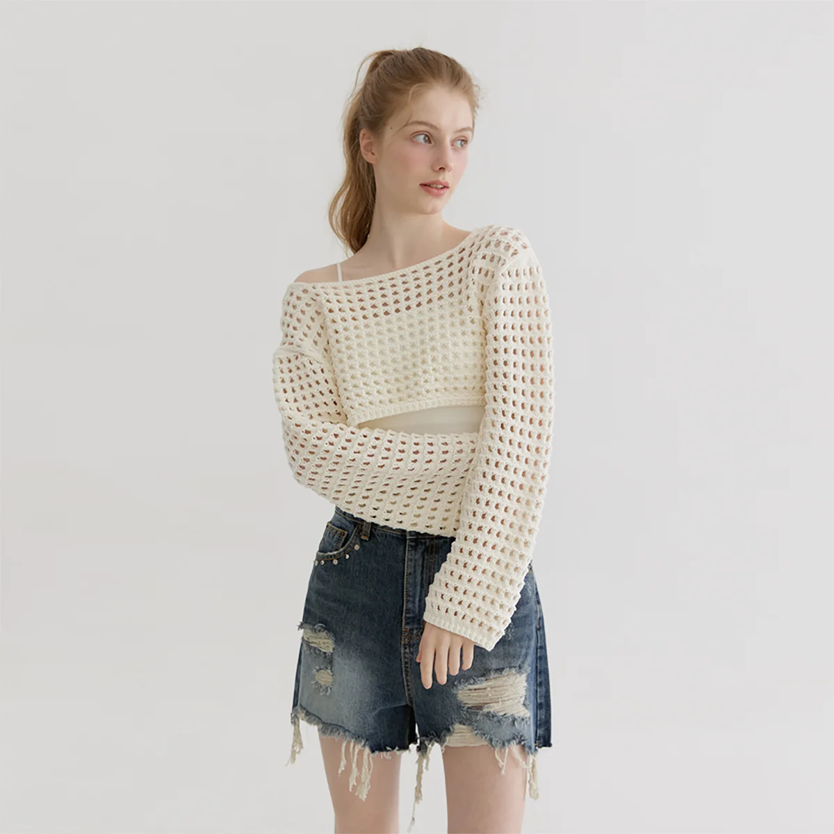 Breeze Texture Knit (ivory)