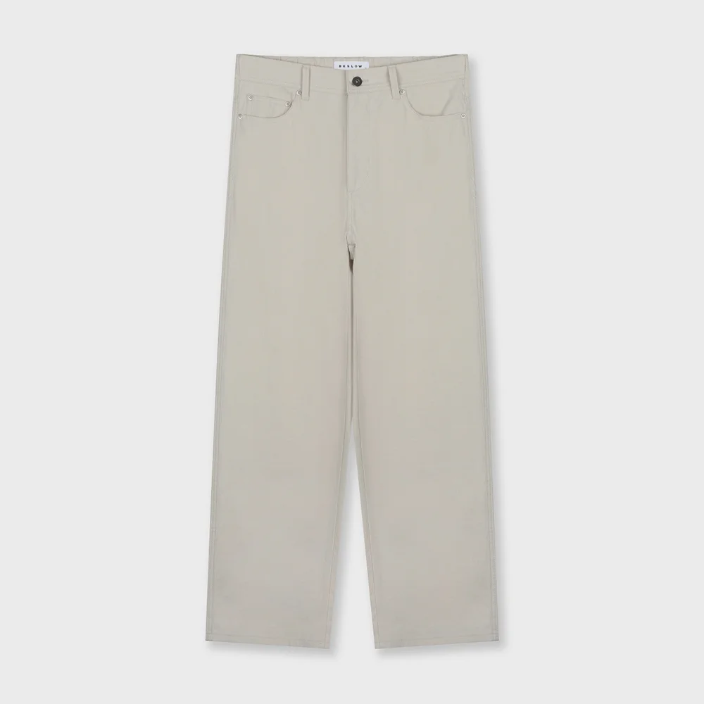 LINEN BLENDED EASY PANTS ECRU