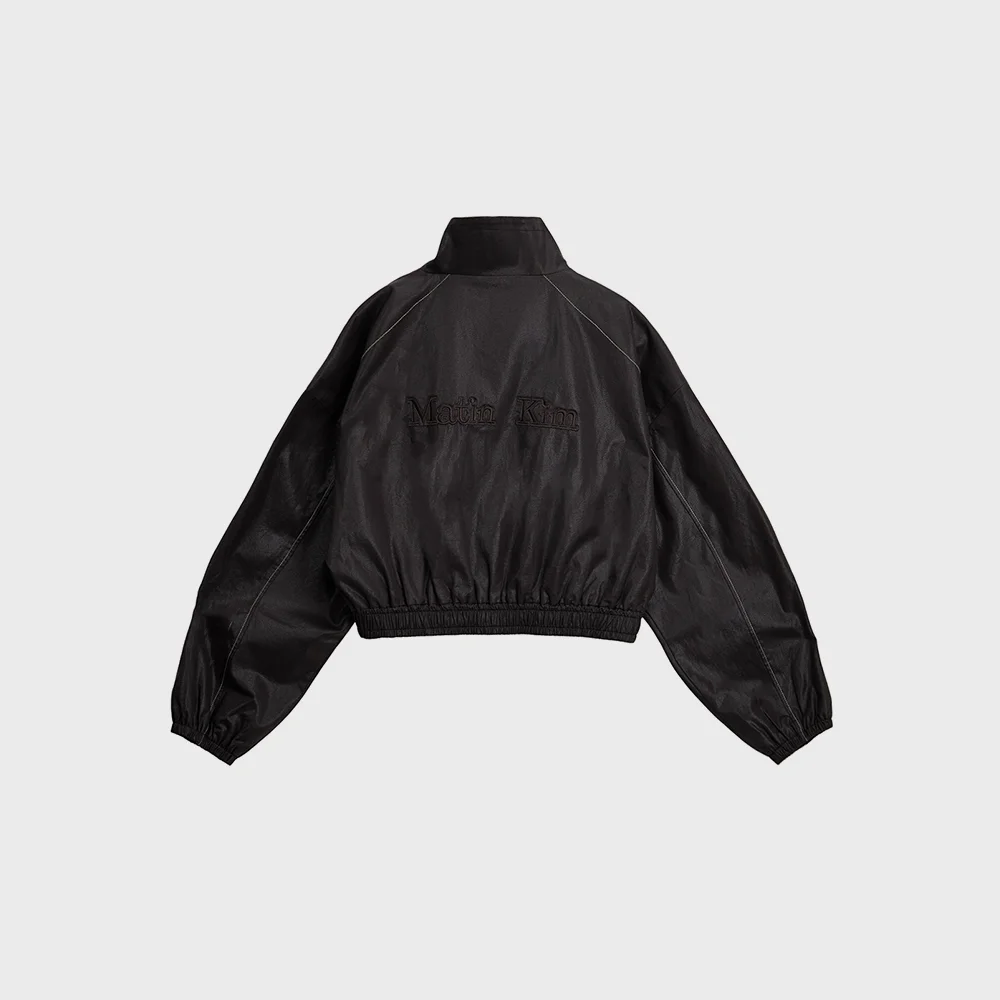 MATIN ROUGH COATING CROP BOMBER IN BROWN