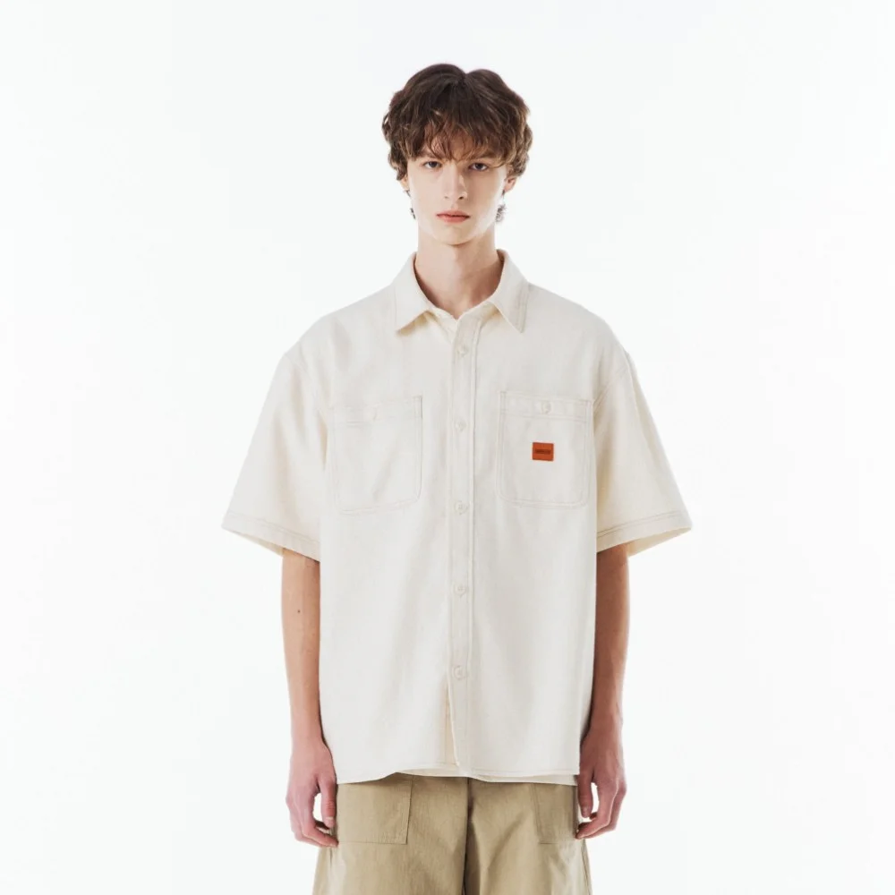 SUMMER DENIM SHIRT - IVORY (P262MSH481)