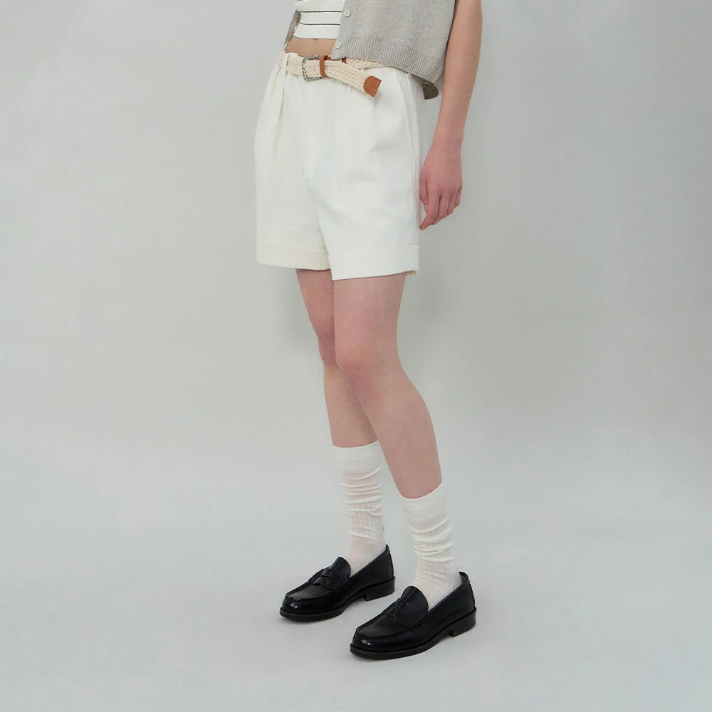 CAVE DENIM SHORTS (IVORY)