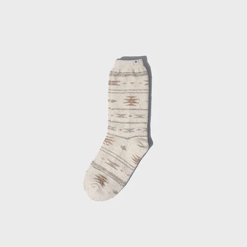 圖案 長筒 Wool Socks Light Beige (S22WURSO02)