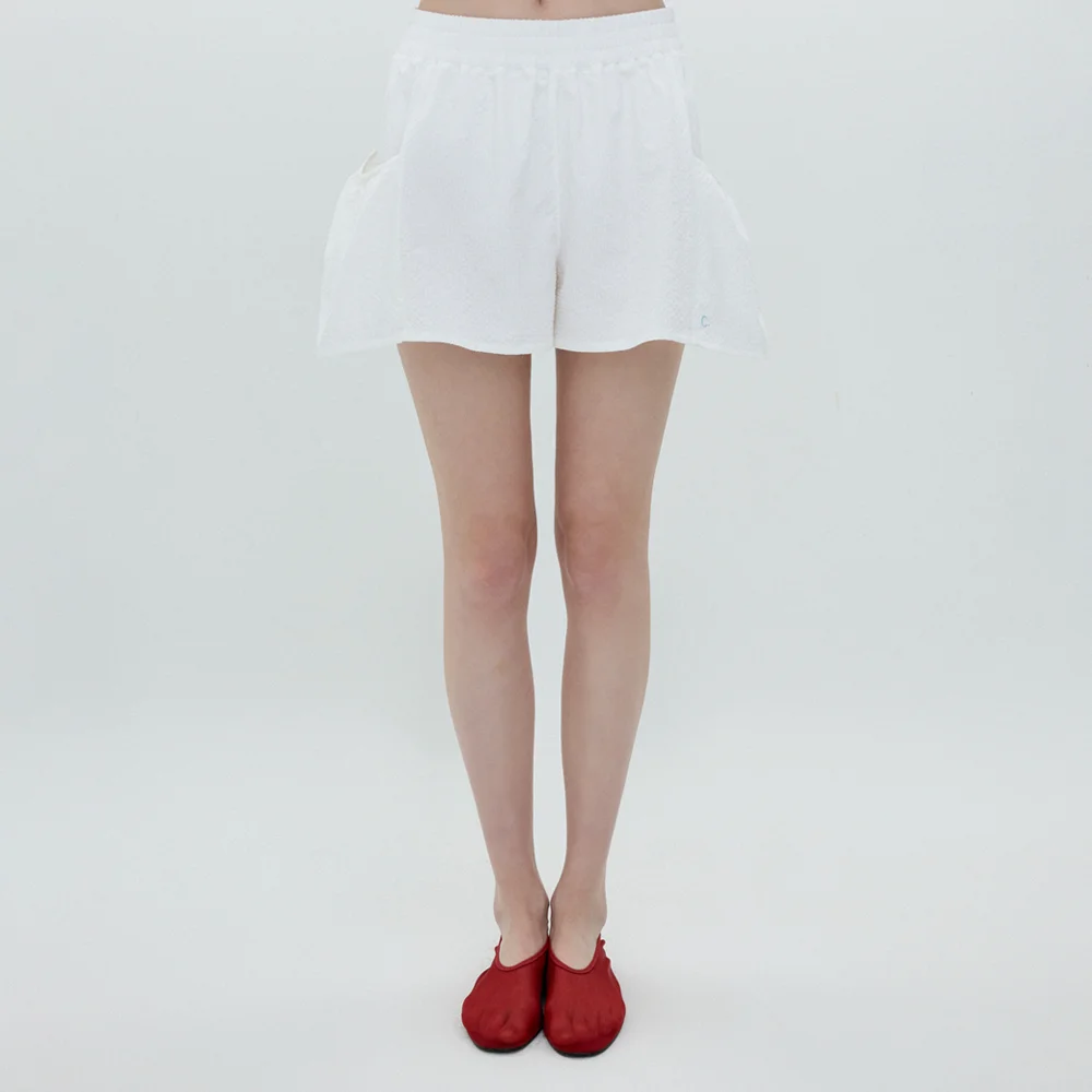 Seersucker Culottepants (White)