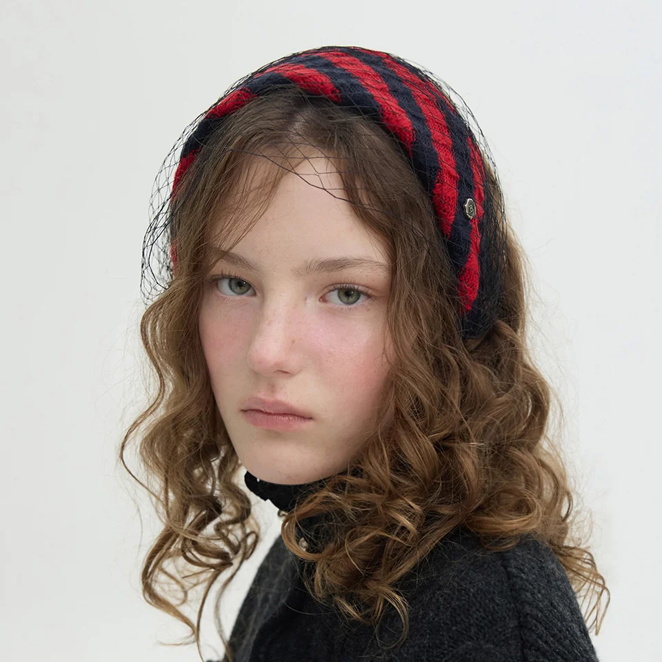Jolie Fascinator - Crochet Red