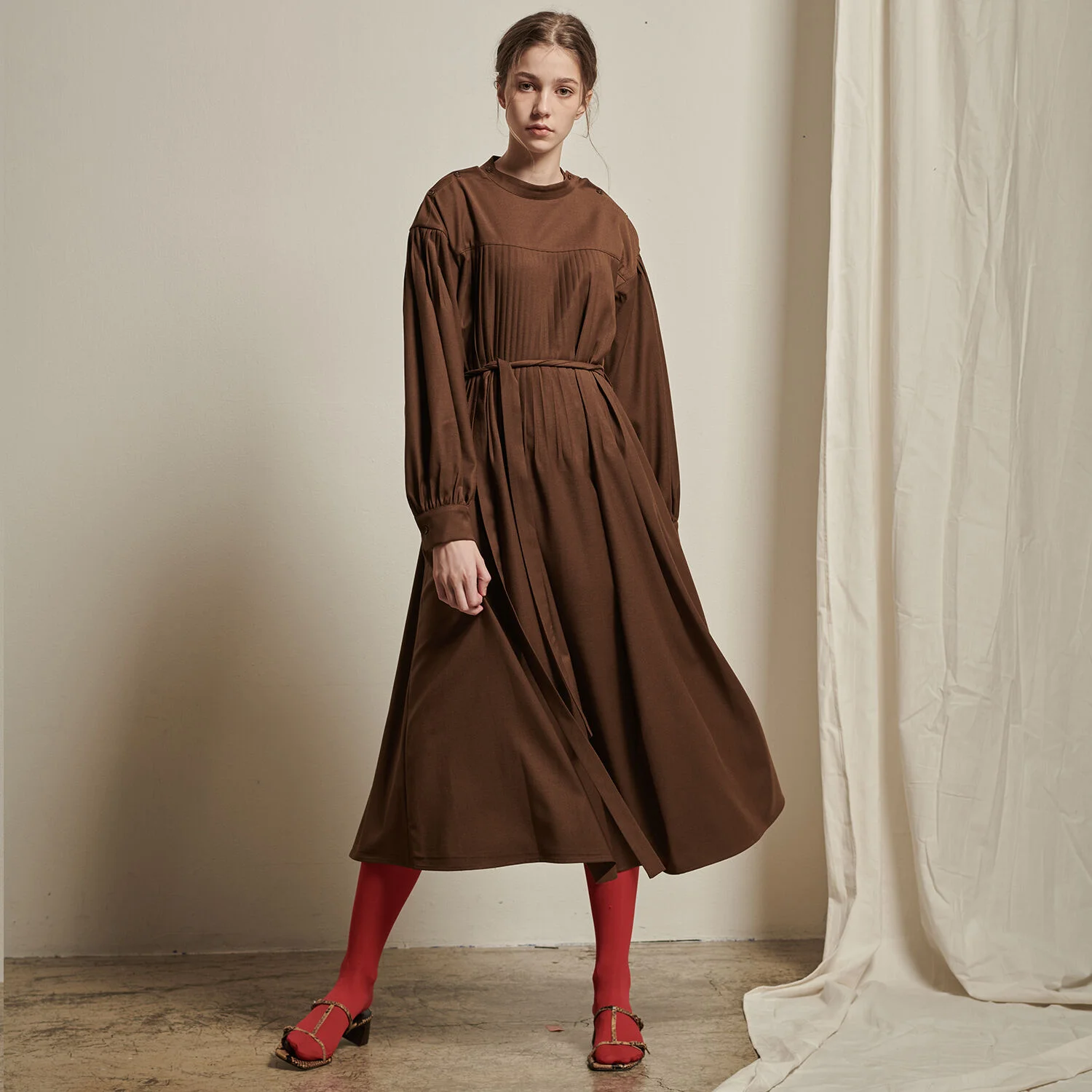 Heidi Dress _ Brown