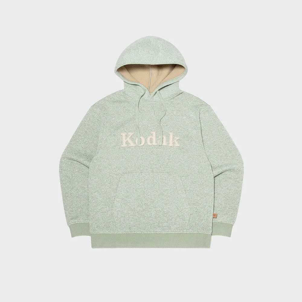 Brownie 微寬鬆版型 Light Warm 加絨 連帽衫 MINT GREEN