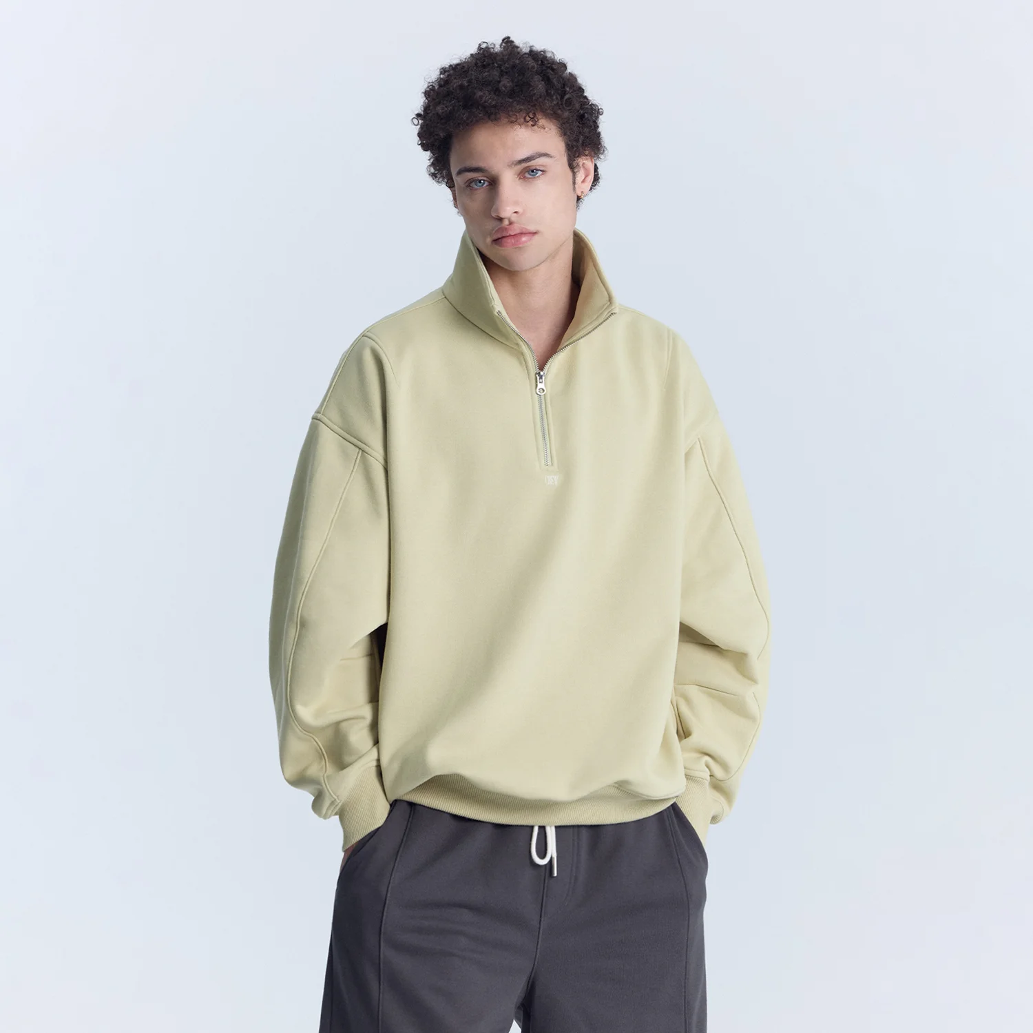 AERO HALFZIP PULLOVER OLIVE