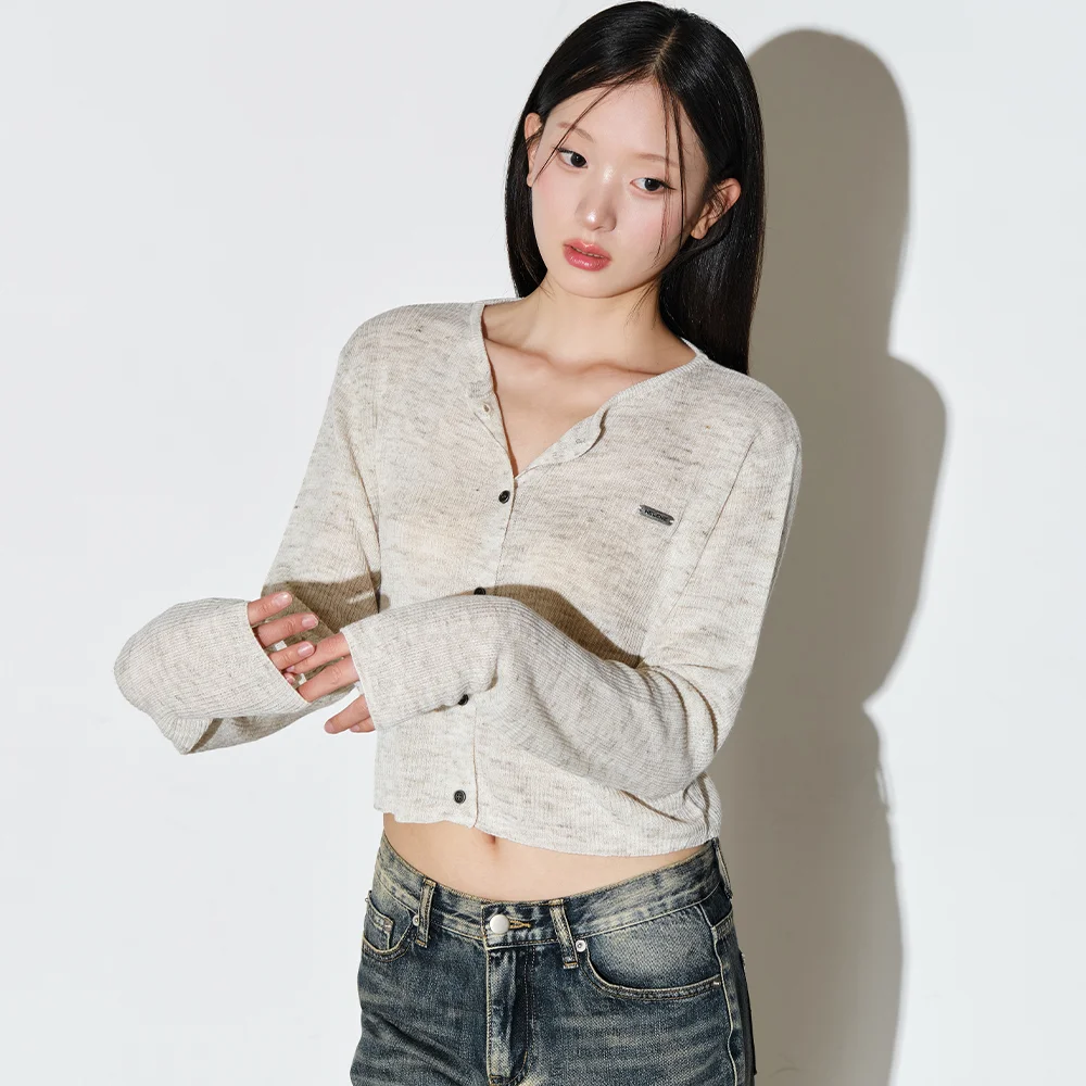 亞麻 官方 透視 開襟外套