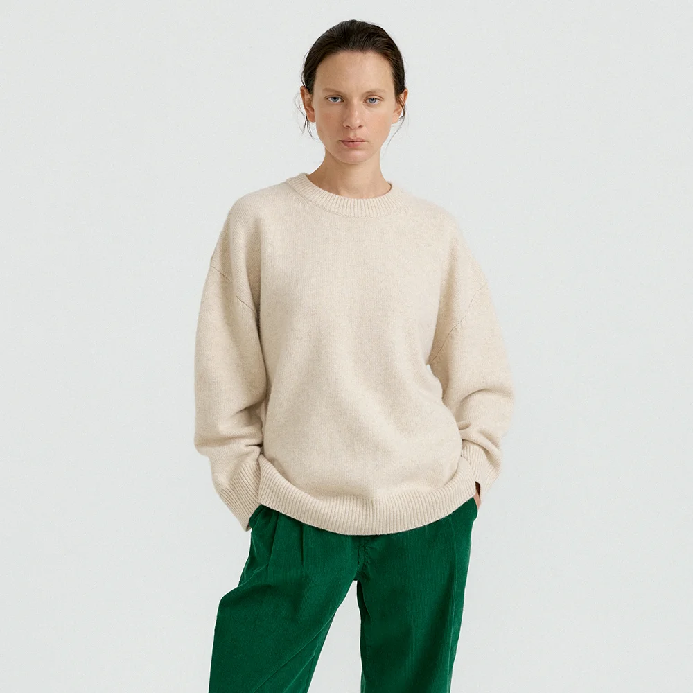 Over Round Knit (Oatmeal)