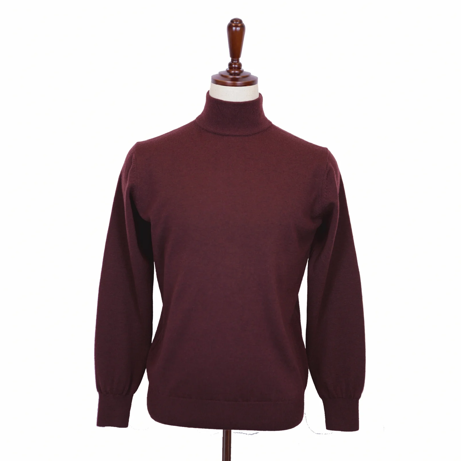 Half Neck Sweater - Chocolate cherry (Merino wool 100%)
