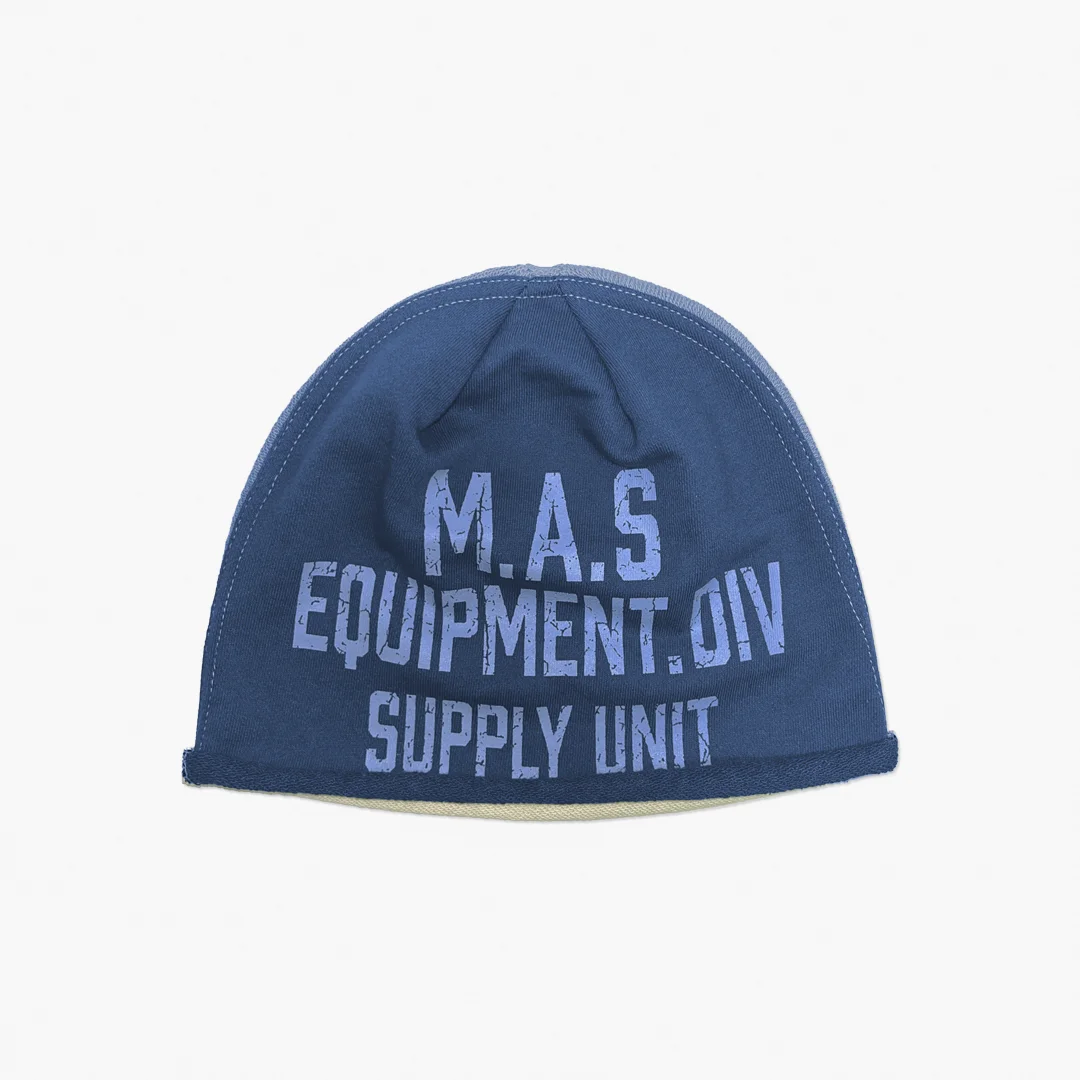 Color Block Sweat Beanie - Blue