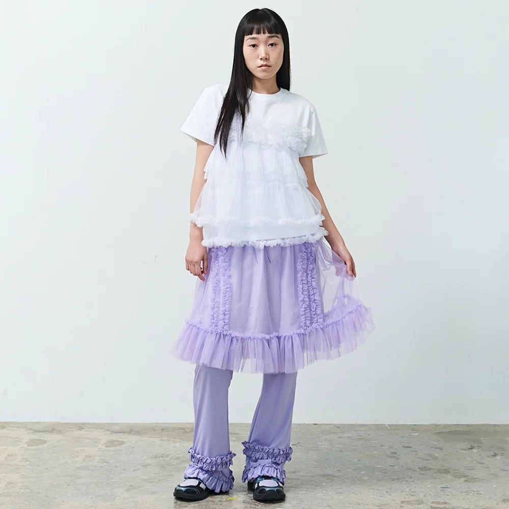 BANDING RUFFLE SHA SKIRT - PURPLE