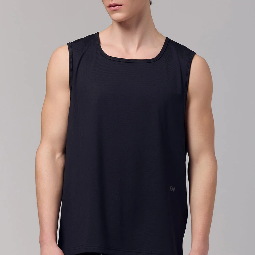Technol-OV OV LOGO SLEEVELESS TEE (BLACK)