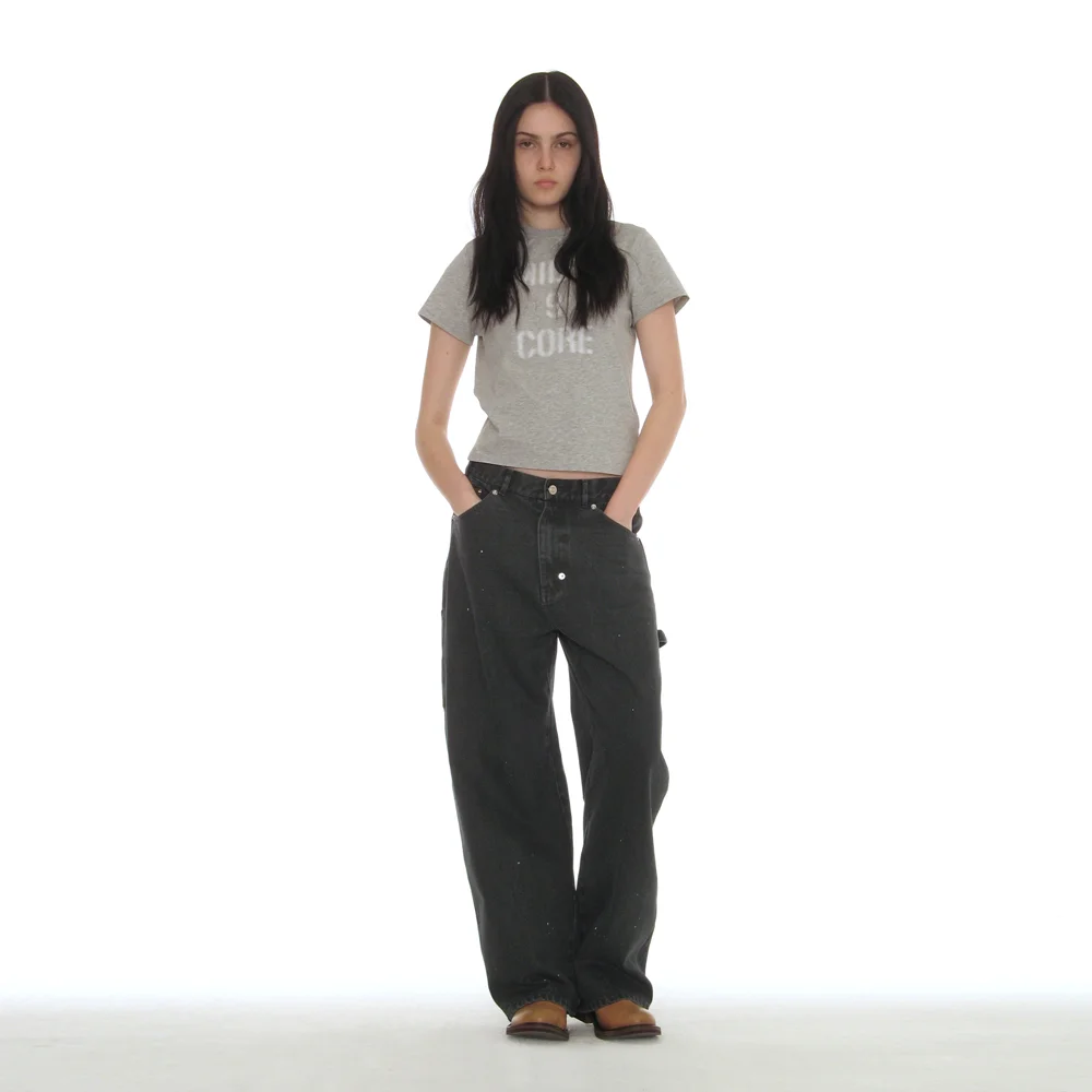 WASHED UTILITY PANTS_NAVY