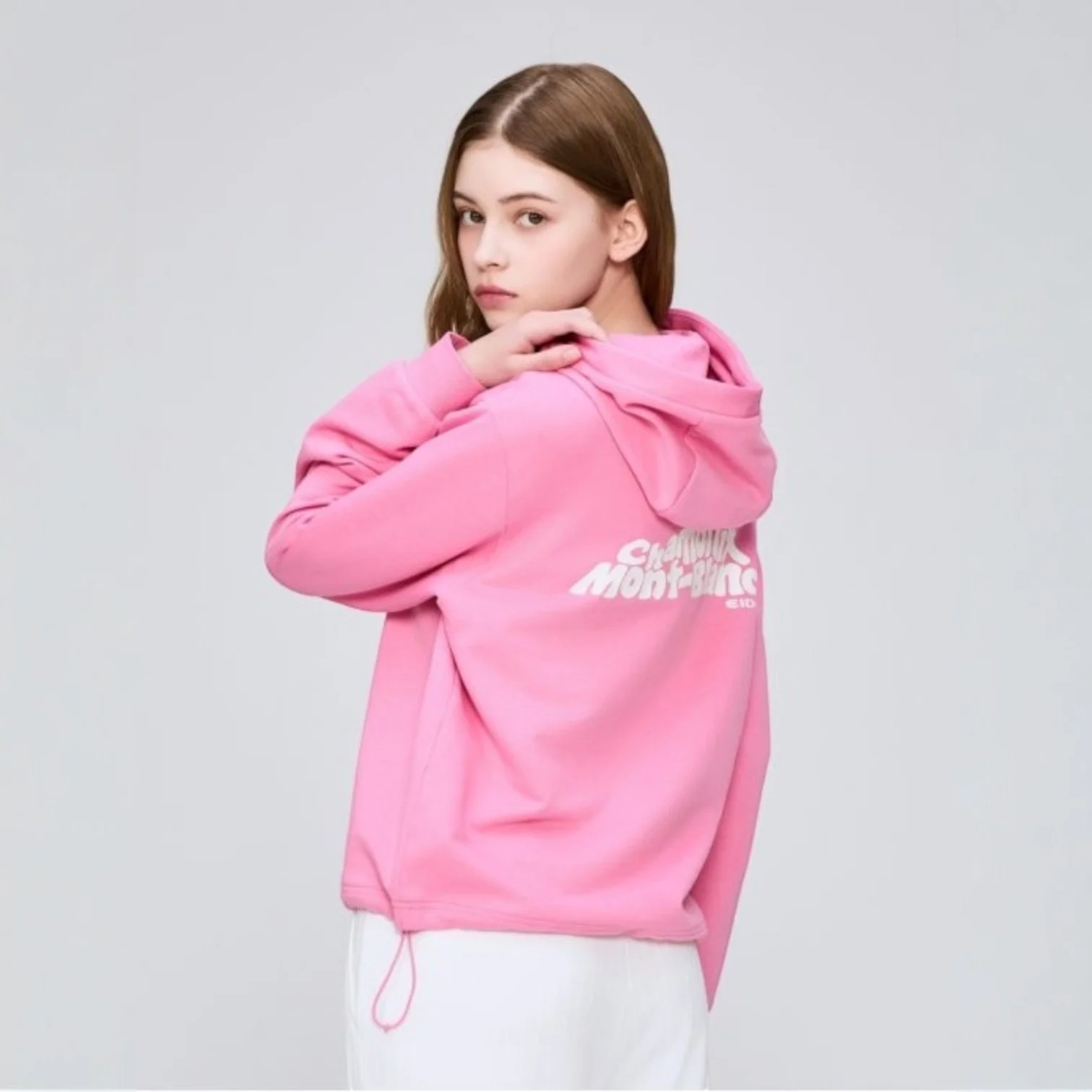 PEAK PACK (Peak 套裝) 女裝 長袖 連帽衫 T恤_Pink_DWP25252P5