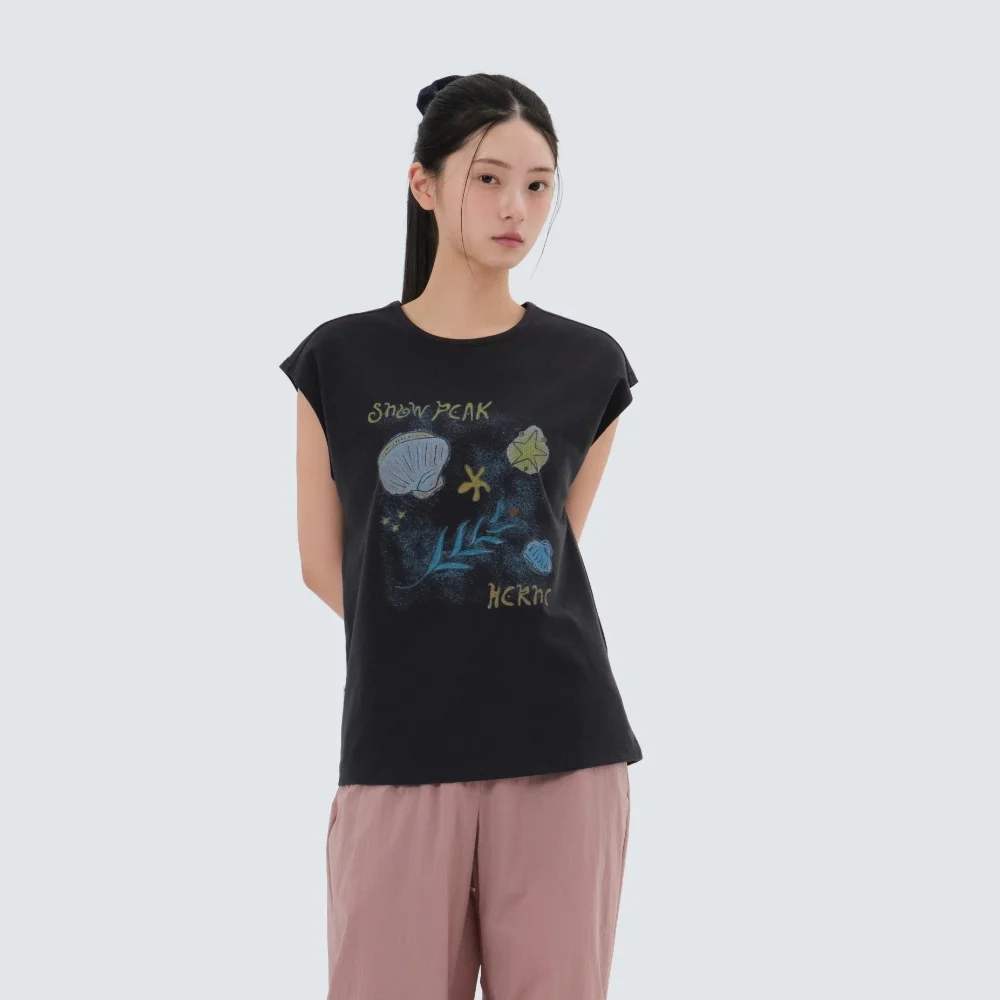 女裝 圖案 無袖 Dark Navy (S25MWWST59)