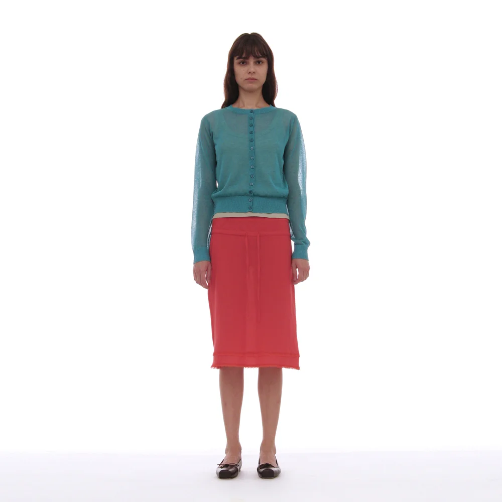 PWC LACE TRIM OVERLAY MIDI SKIRT_CHILI
