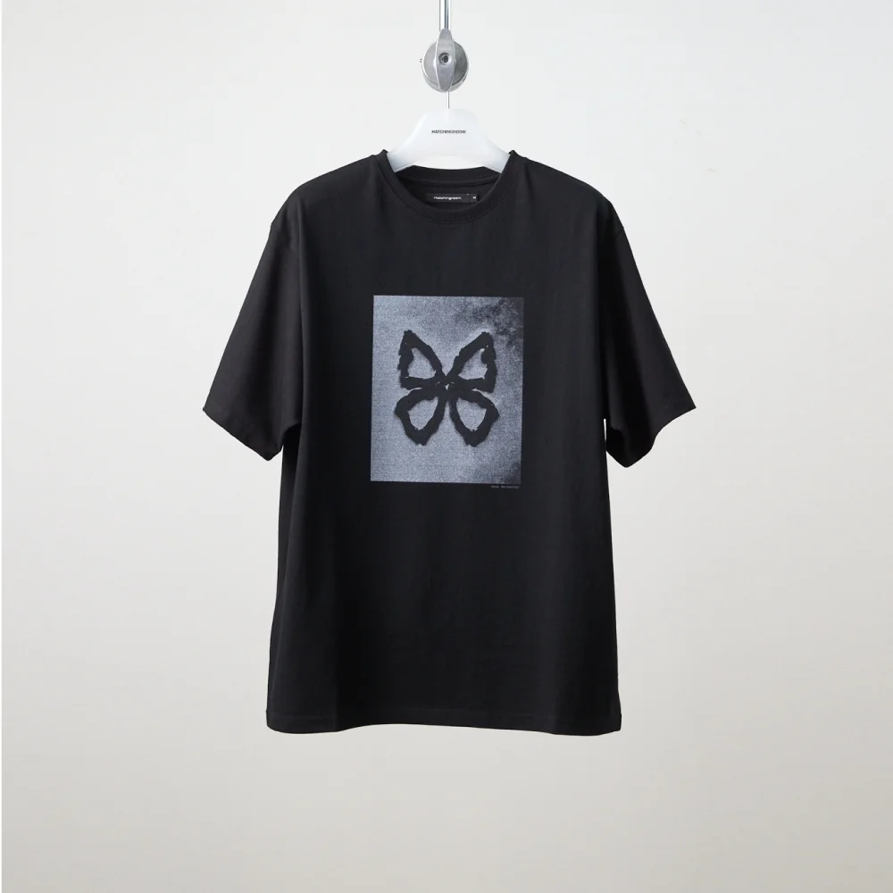 Bone Butterfly Tee Black
