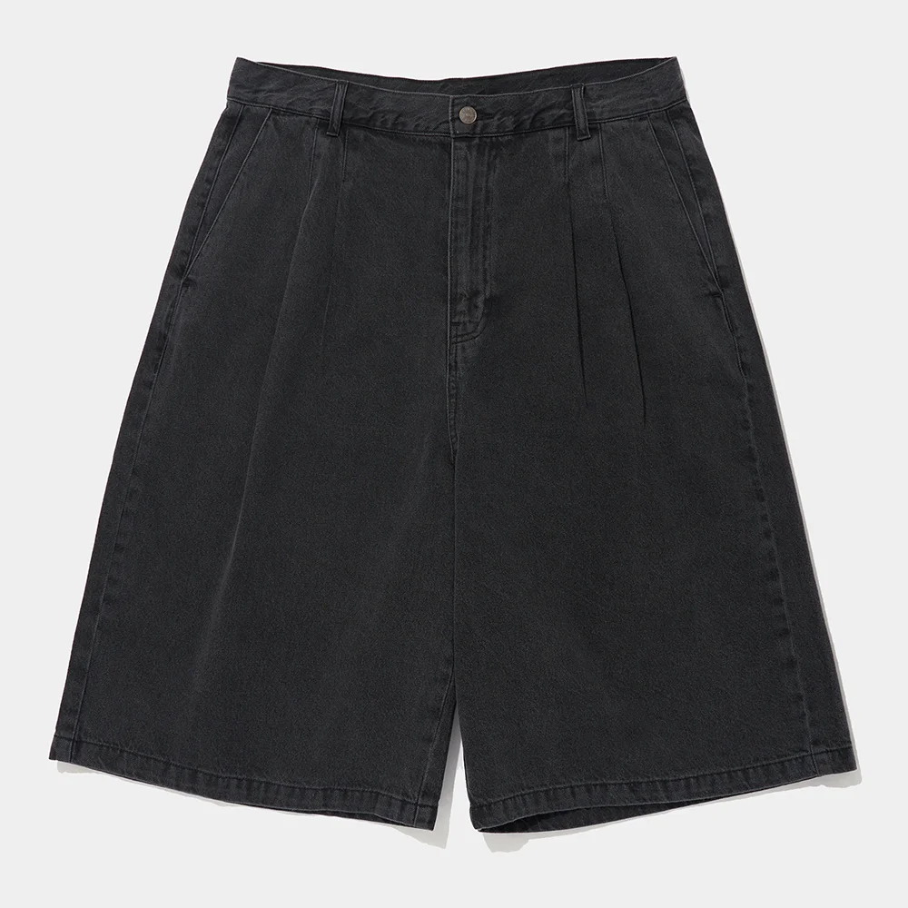 TWOTUCK DENIM BERMUDA SHORTS PANTS_GRAY JEAN