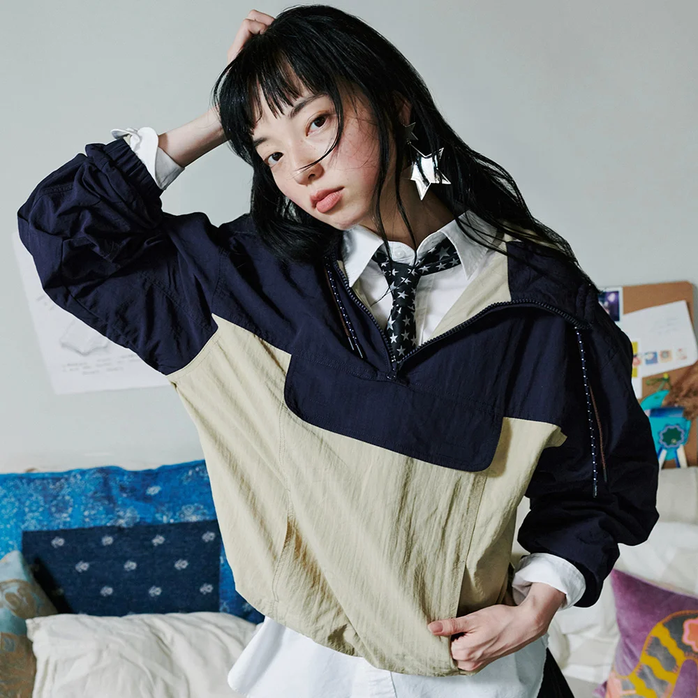 COLOR BLOCKING ANORAK - 2 colors