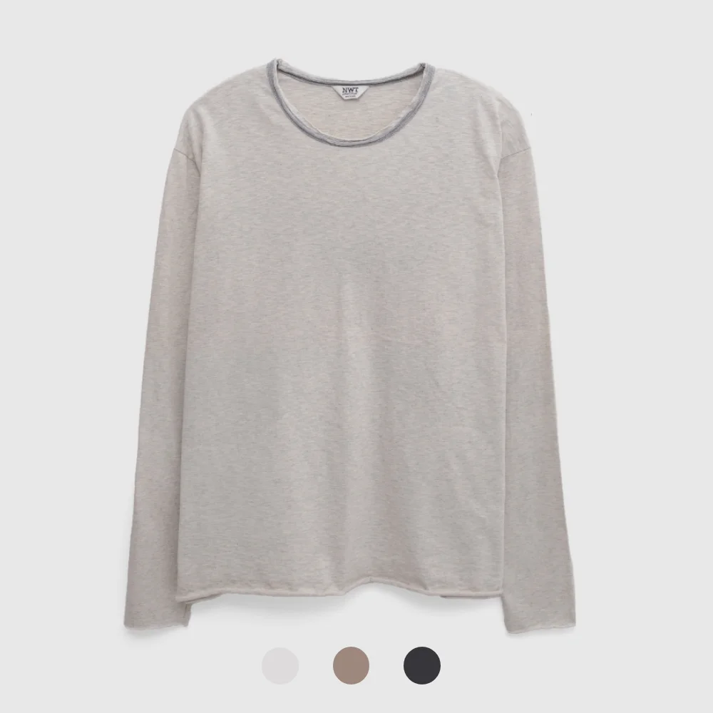 Raw Edge L/S Tee - 3 Color