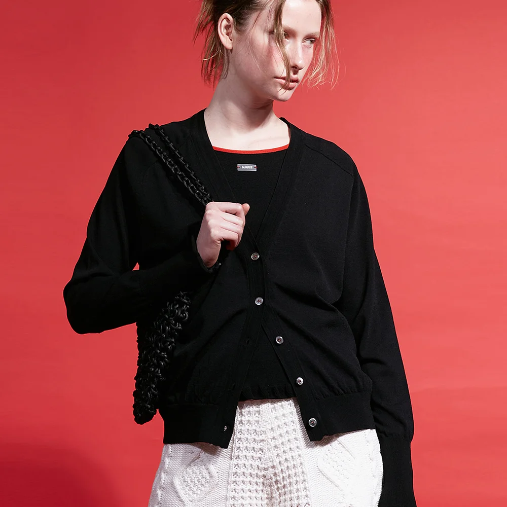 Shiny Cardigan (Black)
