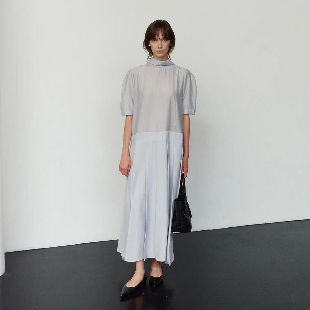 EFFORTLESS TIE DRAPE OPS_MISTY BLUE