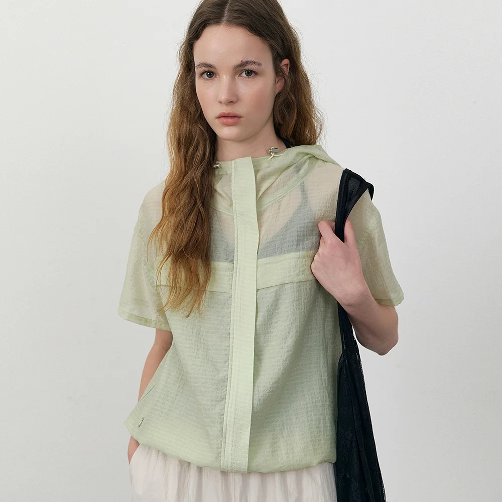 Airy short sleeve windbreaker_Mint